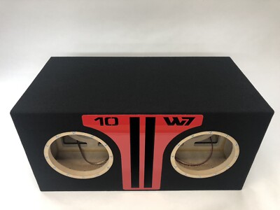 JL Audio 10W7 AE dual ported sub box SPECIAL EDITION with red