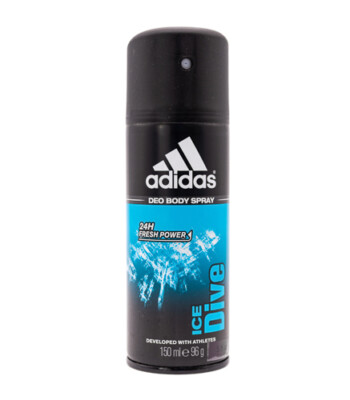 Adidas Ice Dive 5 oz Deodorant Body Spray for Men New In Can