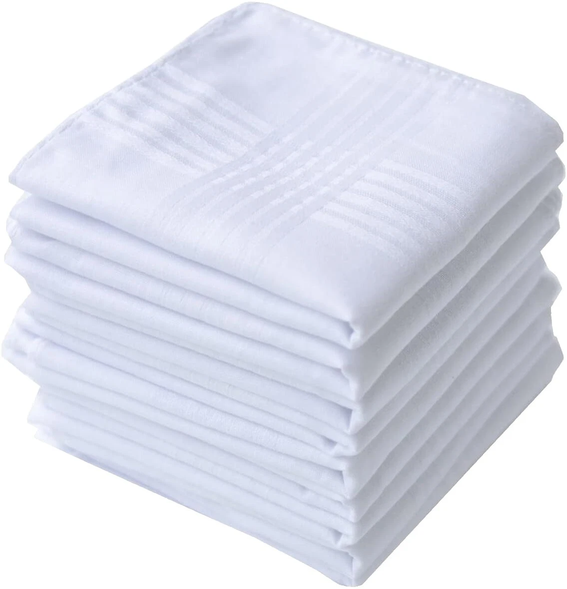 Pañuelos Blanco 100% Algodón Pañuelo para Hombres