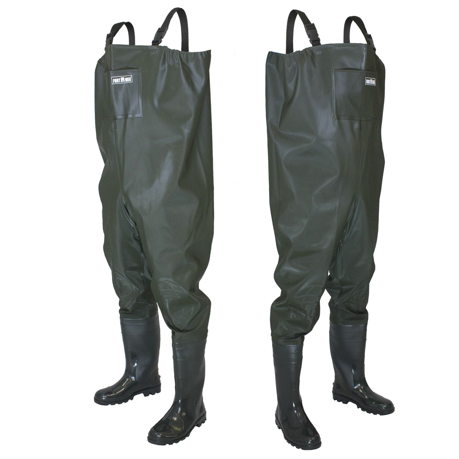 Wathose Herren Damen Anglerhose Teich Fischer Hose Watthose mit Stiefel