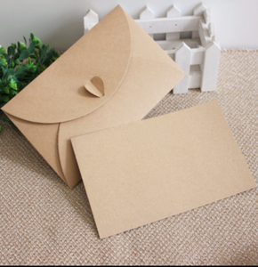 100x Vintage Wedding Invitation Cards Diy Blank Kraft Greeting Cards Envelopes Ebay