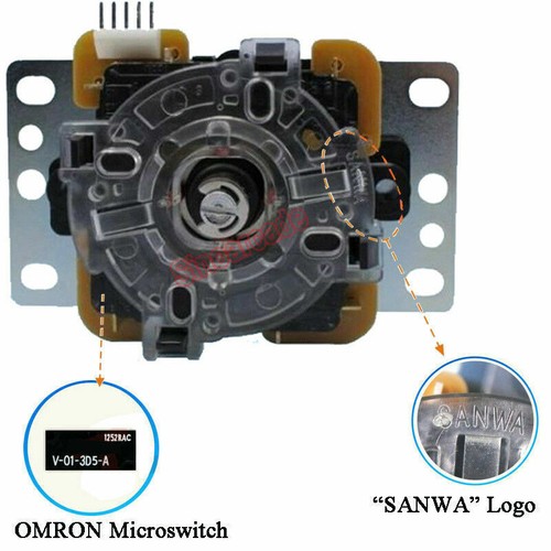 Original Sanwa Joystick JLF-TP-8YT With 6 OBSF-30 Buttons Kit For DIY Arcade 1up - Picture 4 of 21