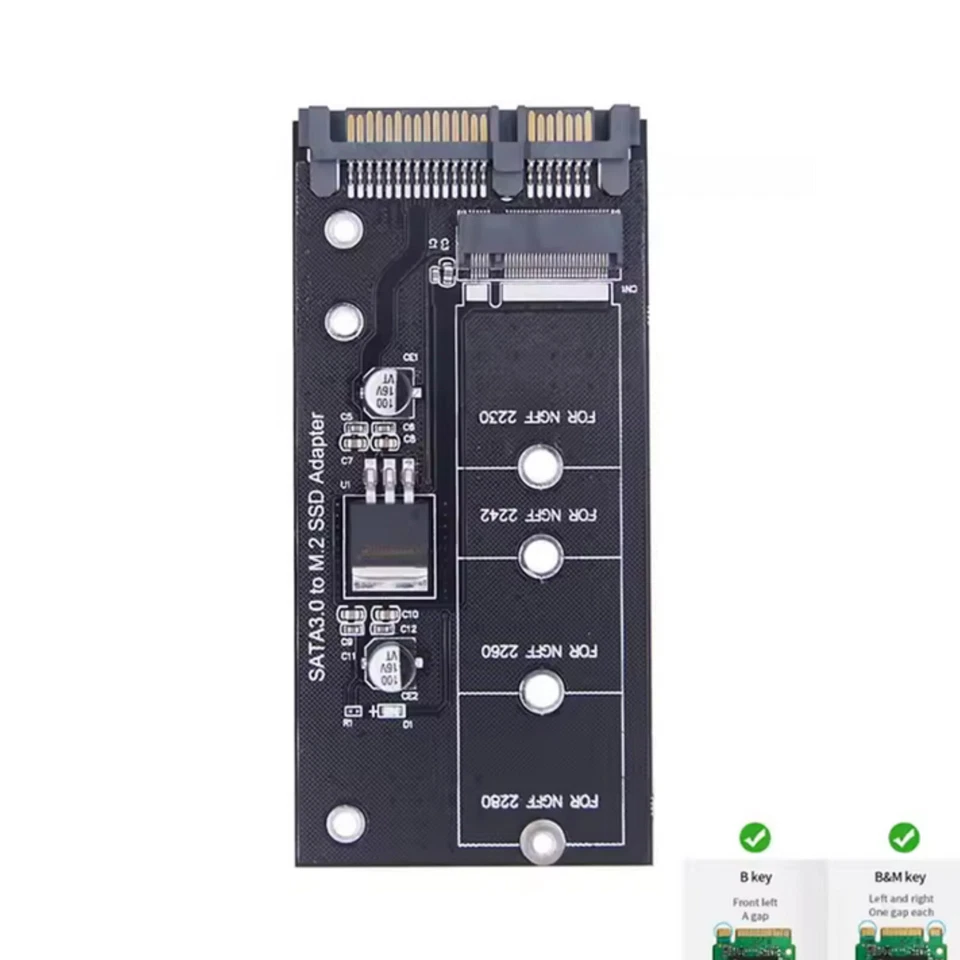 M.2 M2 NGFF auf 2,5 Zoll SATA 3 III Konverter Adapter Karte für B, M+B, B+M Key - Bild 2 von 4
