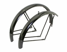Bike 26 Classic Standard Balloon Fender Set Black.
