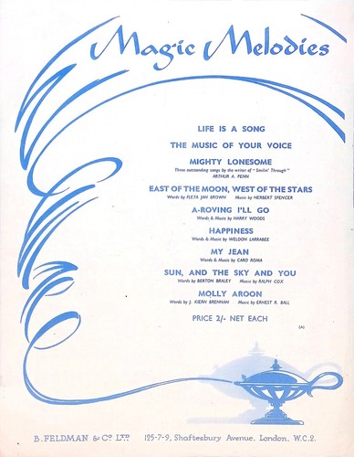 A Rainy Night In Rio Sheet Music The Time Place And Girl Dennis Morgan British - Picture 3 of 3