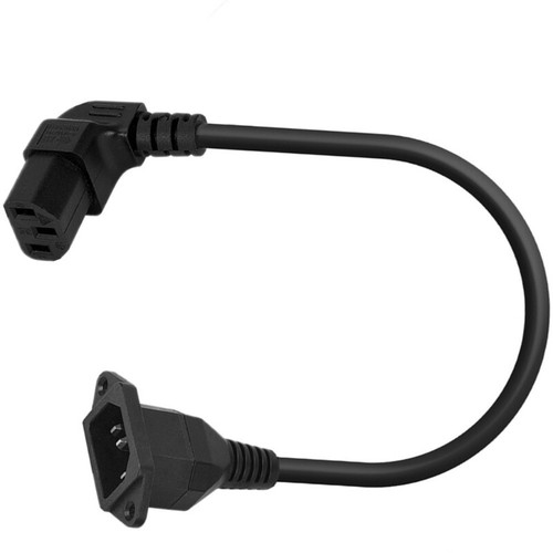Cable de alimentación de montaje en panel 90 grados IEC C13 hembra a C14 macho C13 a C14 - Imagen 11 de 12