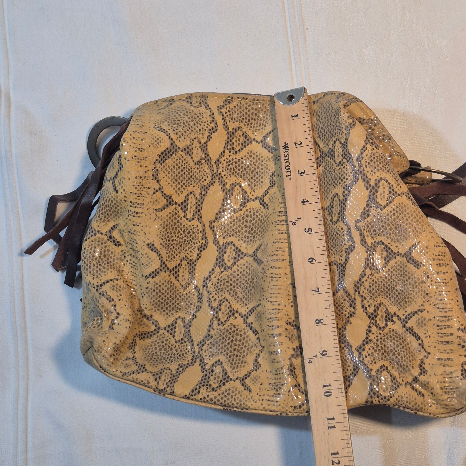 VTG ROBERTO VASCON LEATHER AND PYTHON SNAKE SKIN … - image 15