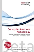 Lambert M. Surhone (U. A.) | Society For American Archaeology | Taschenbuch