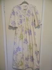 Vintage 70s Cotton Kaftan Maxi Kimono Dress SMALL