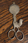 ANTIQUE Rooster-Shaped Egg SCISSORS  German Made, 19th or 20th Century, 5in long — photo 5