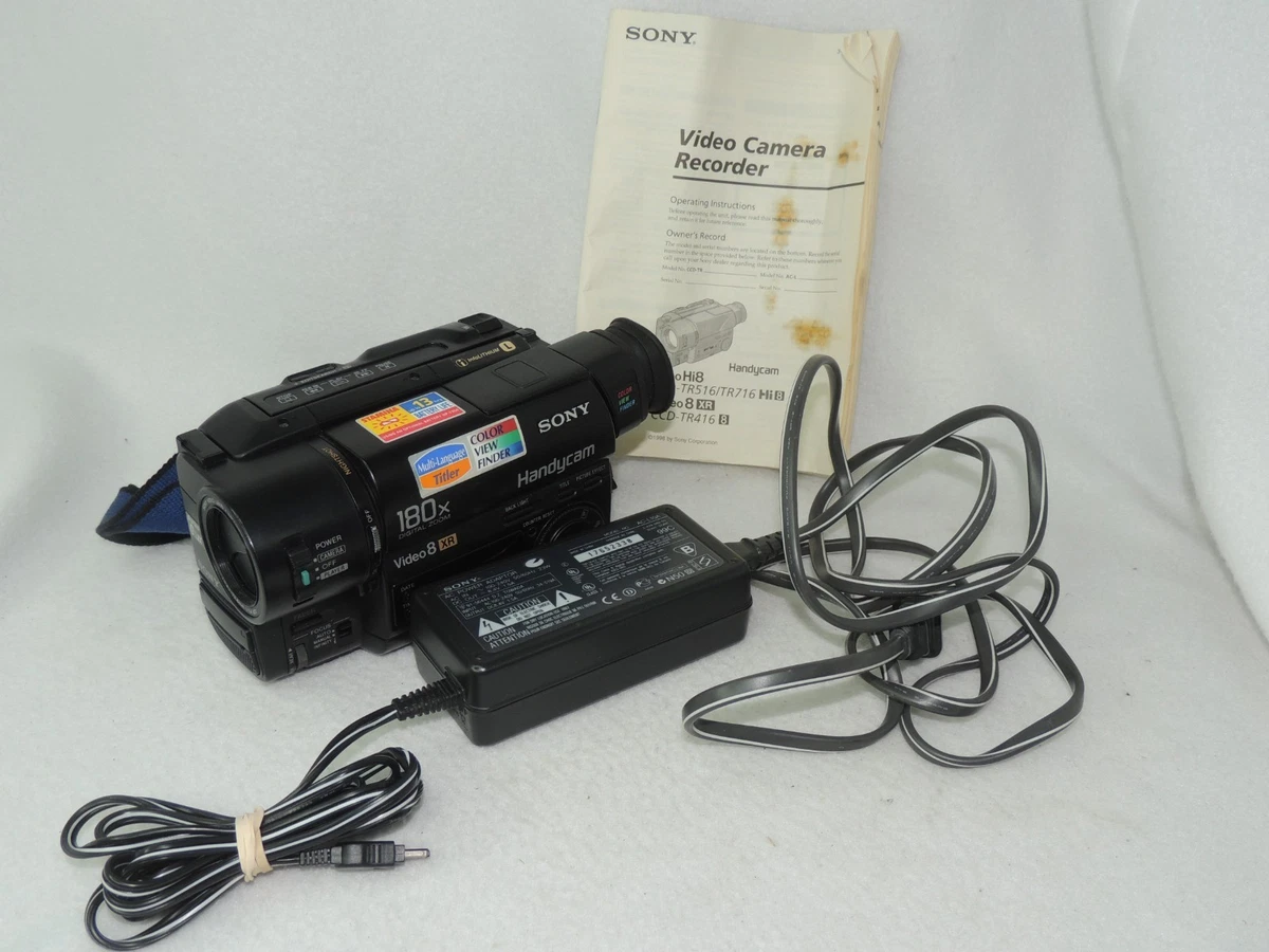 Sony Handycam Video 8 Camcorders 180x Digital Zoom for sale | eBay
