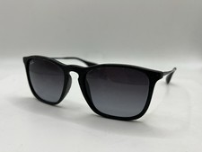 Ray Ban RB 4187 Chris 622/8G Sunglasses Black Rubber 54-18-145 Italy