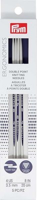 Prym Ergonomics Double Pointed Needles 8 Size 4/3.5mm