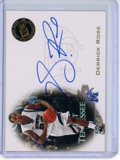 2008 PRESS PASS SIGNINGS GOLD DERRICK ROSE /75 AUTO ROOKIE CARD RC