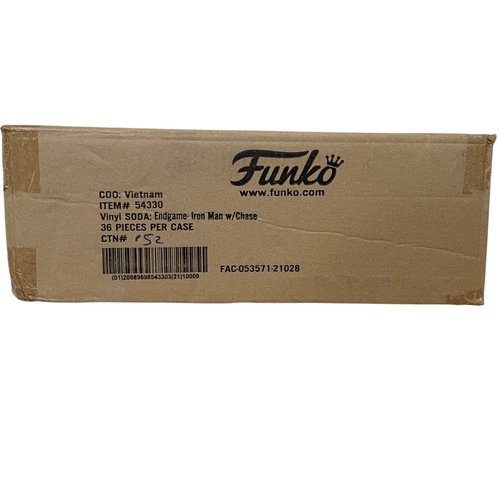 FUNKO VINYL SODA Sealed MASTER CASE With 6 Chase Figures Marvel Endgame IRONMAN