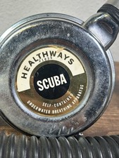 Ancien Détendeur De Plongée Healthways Scuba Star TD Chrome Avec Manomètre – Vintage US