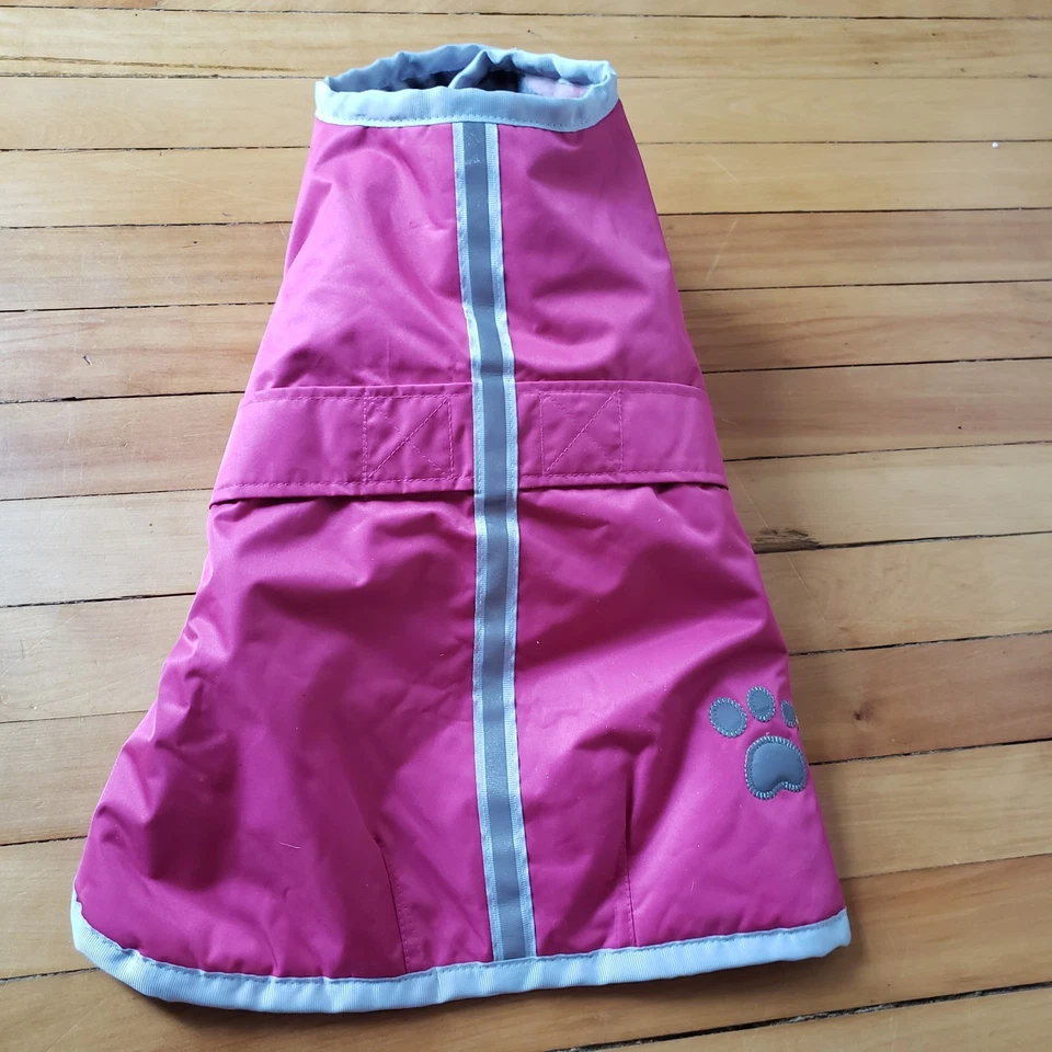 Zack & Zoey Dog Coat Pink Medium Waterproof Reflective Fleece Lined Hook & Loop - Image 4 of 4