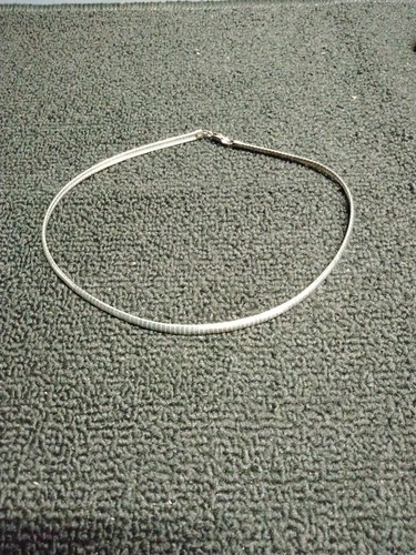 Vintage Italy Vior 25 Grams Sterling Silver 925 Choker Necklace 18"