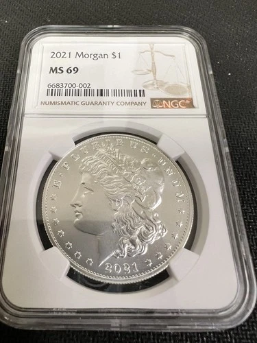 2021 Morgan Silver Dollar MS69 NGC Certified