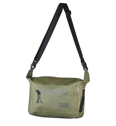 Mystery Ranch Hochwasser Schultertasche Rucksack Waldfarbe Brandneu mit Etikett