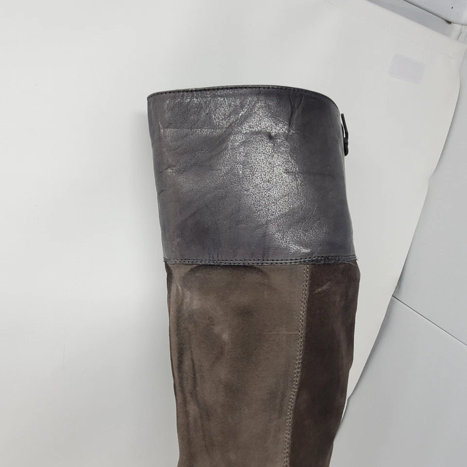 Botas de couro BEDSTU ROAN Natty camurça couro acima do joelho tamanho 9.5 - Imagem 2 de 4