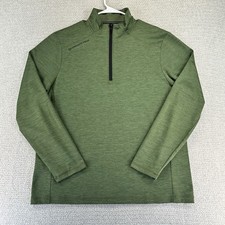 Vineyard Vines Pullover Mens Large Green On The Go Sankaty 1/4 Zip Performance