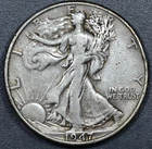 1947 50C WALKING LIBERTY SILVER HALF DOLLAR KM# 142 Circulated A6352