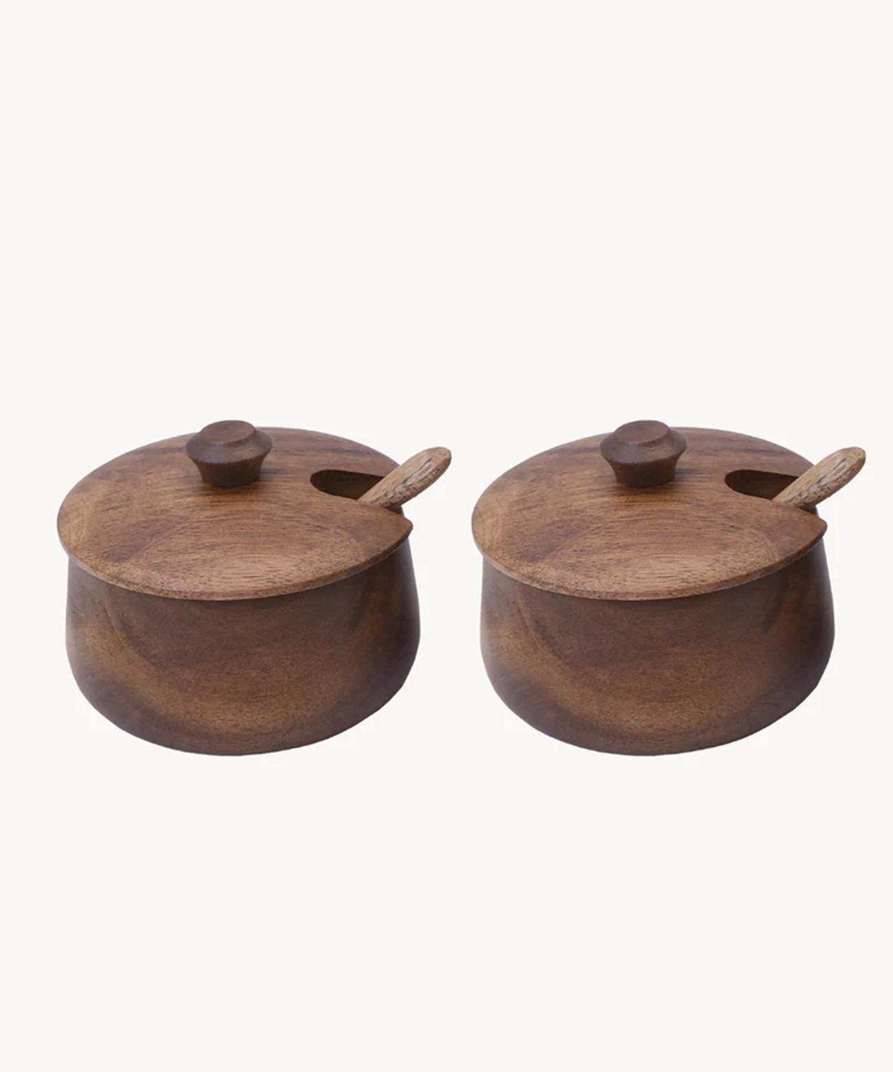 Akazie Lumo Gewrzdosen Set aus Akazienholz 4-teilig mit Deckel - Lffel 7490₽