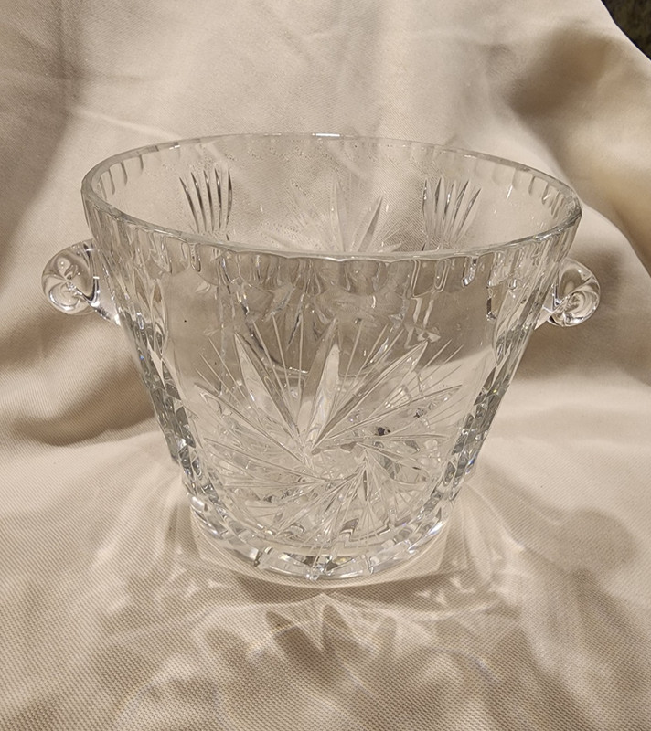 5" Cut Crystal Ice Bucket