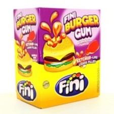 MEGAPACK BURGER GUM -  ERDBEER KAUGUMMI  -  200 STÜCK - 1 KG  BY FINI