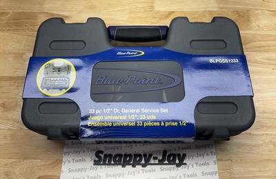 Blue-point Tools NEW 33 pc 1/2'' SAE/Metric General Service Socket Set BLPGSS1233
