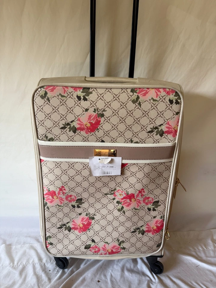 Maleta de Viaje Nine West 24" Spinner Equipaje Estampado Rosa Marfil Foto 2 de 4