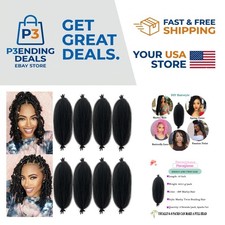16 Inch Marley Twist Braids - 8 Packs of Pre-Separated Afro Hair Extensions