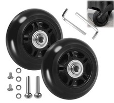 Luggage Suitcase Wheels 76mm x 24mm with ABEC 608zz Bearings, Inline Skate ...