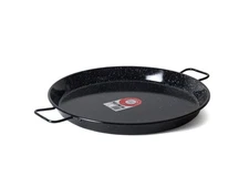 Garcima 18-Inch Enameled Steel Paella Pan, 46cm Medium