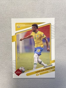 2021 Panini Donruss Road to Qatar Press Proof Gold /349 Vinicius Junior Jr #26