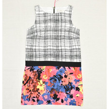 Ann Taylor Loft Women Shift Dress Sleeveless Floral Polyester Multicolor Size 6