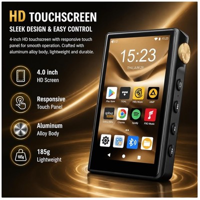 MP3 Player Bluetooth WiFi Lossless Audio Recording Function