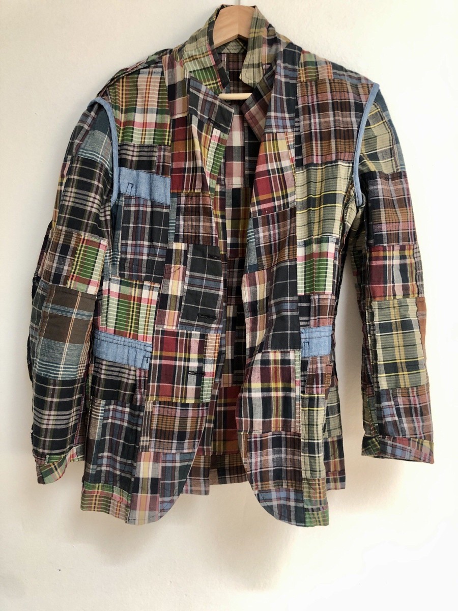 3/2 Modern Polo Ralph Lauren Unlined Cotton Madras Shacket 36S View 4