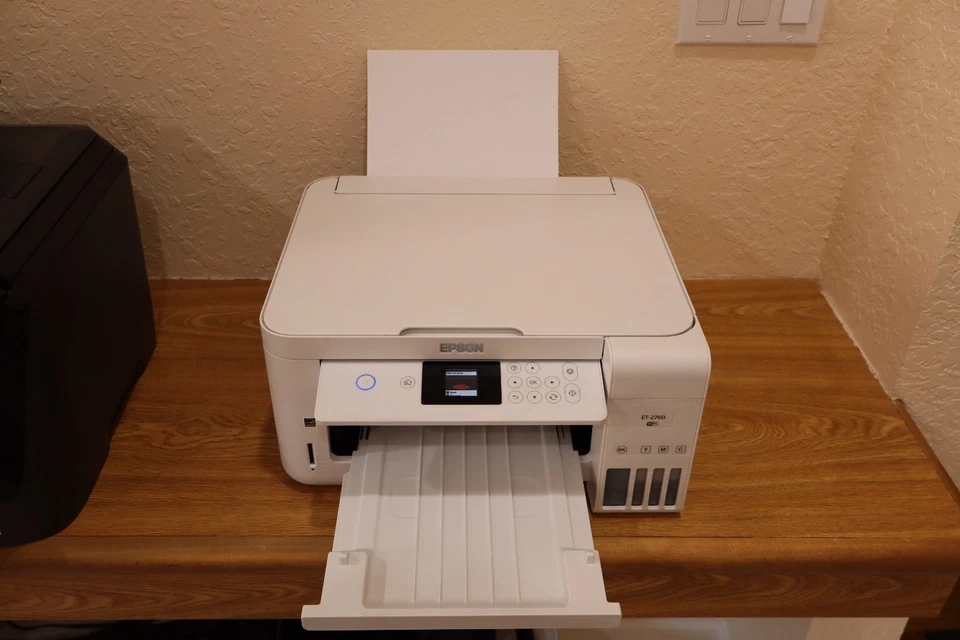 Epson EcoTank ET-2760 Supertank Color Inkjet All-in-One Printer - White - Image 4 of 4