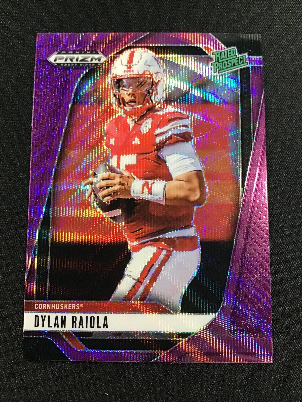 2025 Panini Prizm Draft Picks #158 Dylan Raiola Prizms Purple Wave