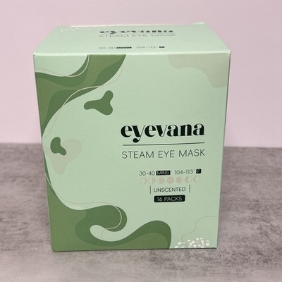 EyeVana 16-Pack Spa Steam Eye Mask, Deep Heat Relief for Dry Fatigue Eyes