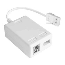 ADSL/ADSL2+ Microfilter Internet Broadband Micro Filter Splitter With Cable Lead