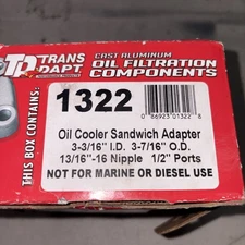 Trans-Dapt Performance Products 1322 Oil Cooler Sandwich Adapter