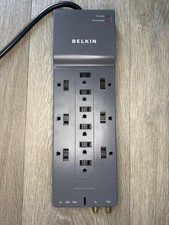 Belkin BE112230-08 Twelve Outlet Surge Protector Power Strip 120V 15A 1800W 8 ft