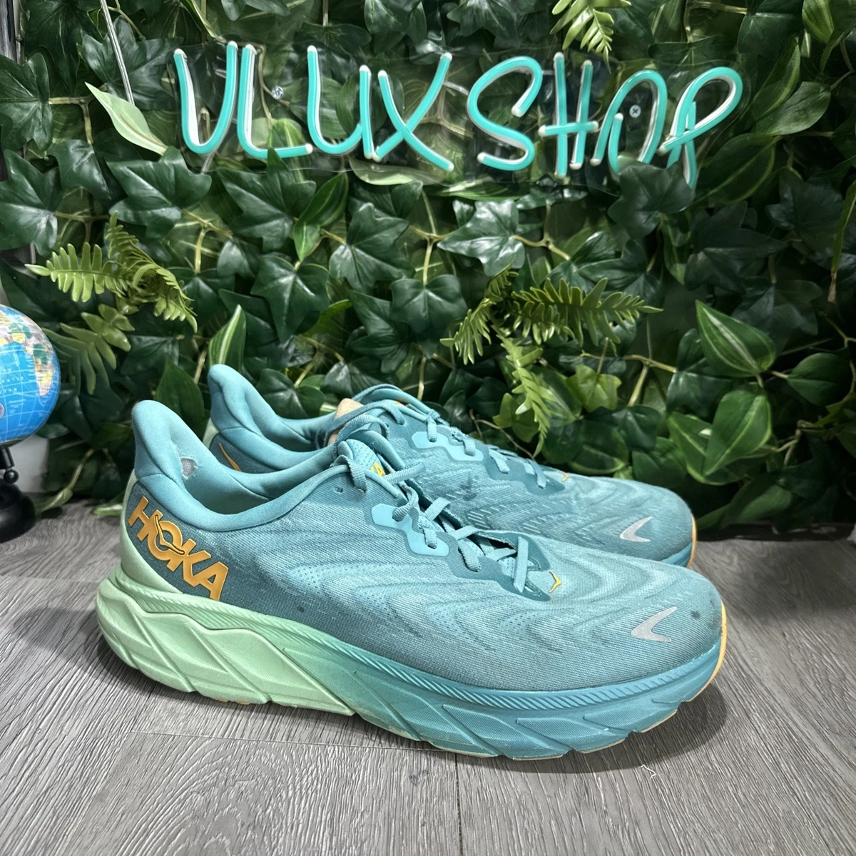 Hoka Arahi 6 Men\'s teal/neon Athletic Shoes 51uwlsjmW1L._AC_UY900_.jpg main image 3