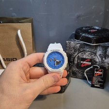 Casio GA2100WS-7A Men's 2100 Series Analog Digital White Band G Shock Watch