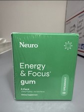 Neuro Energy Focus Gum - 40mg Natural Caffeine Gum Nootropic Energy Supplement