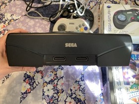Sega Saturn MK-80000A With Controllers & 15 Games & Pound HDMI Adapter +extras