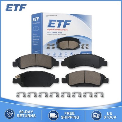 Front Brake Pads w/Hardware for Chevrolet Chevy Camaro Cadillac ATS CTS Durango